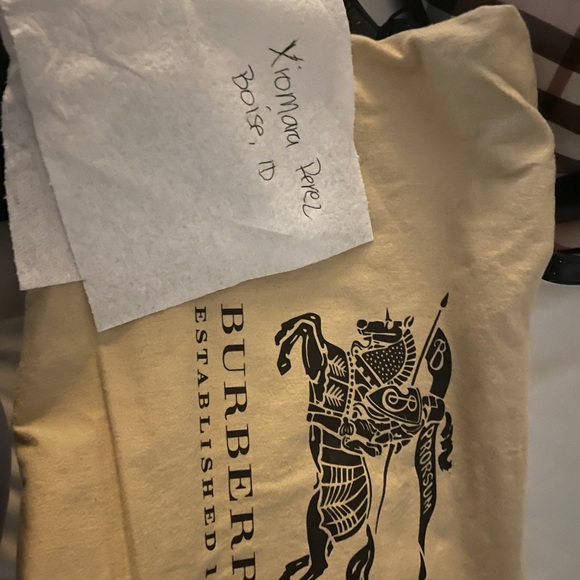 Burberry diaper bag